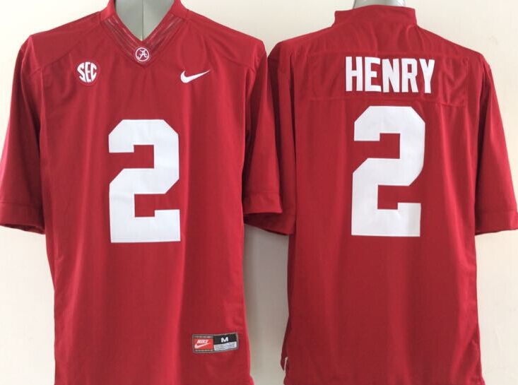 Men's Alabama Crimson Tide Derrick Henry #2 Crimson Jersey